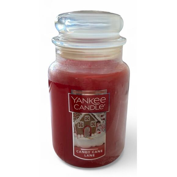 Yankee Candle Candy Cane Lane 22 oz. Large Jar Holiday Scent - Picture 1 of 5